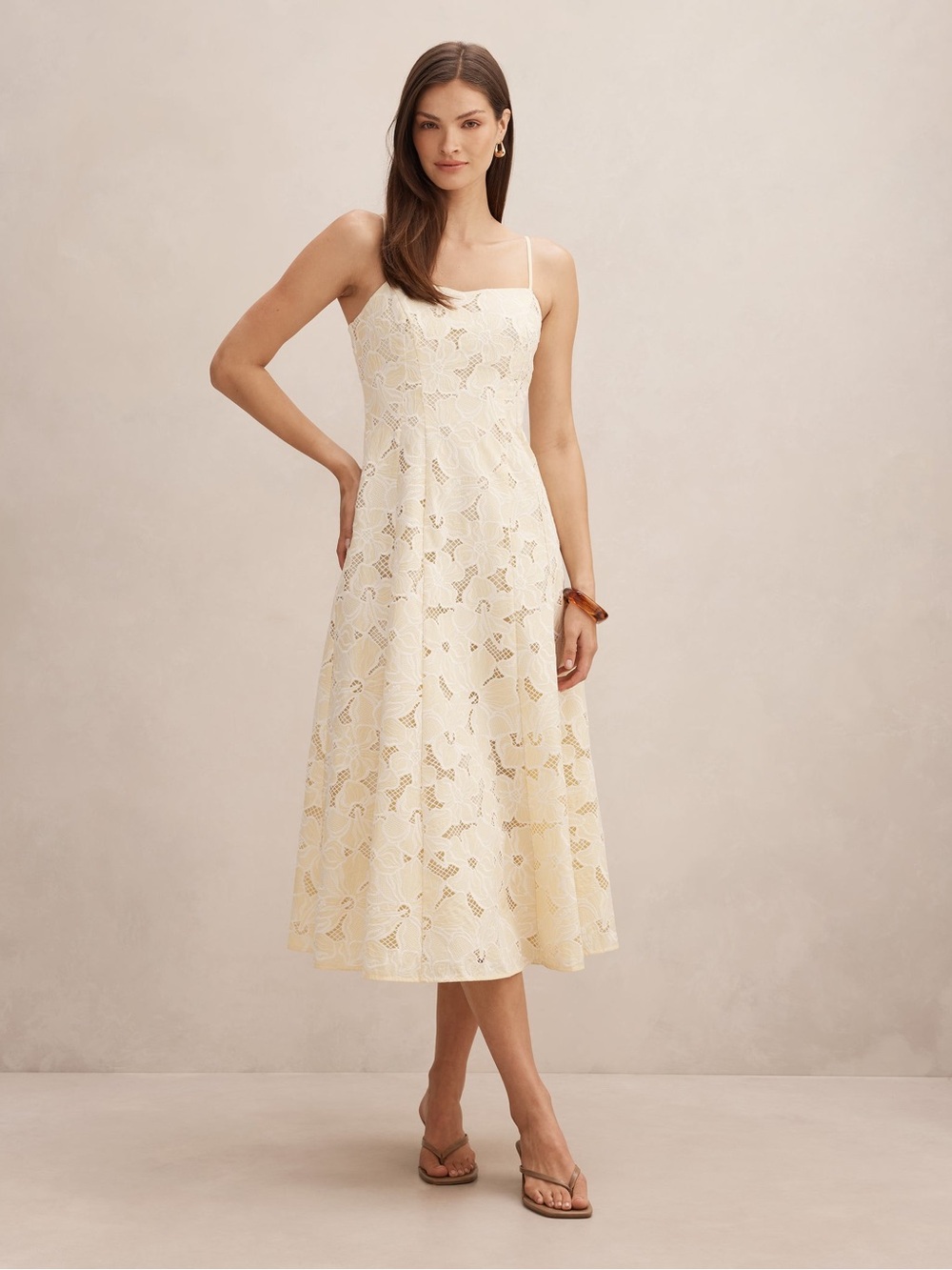 Millie Embroidered Midi Dress